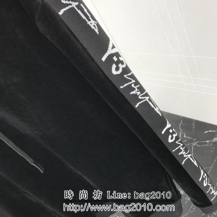 Y-3山本耀司 18年秋冬季新款 舒適保暖 男款絲絨加絨套裝 休閒運動必備單品 ydi2077